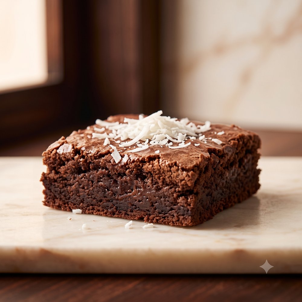 Brownie vegano com leite de coco